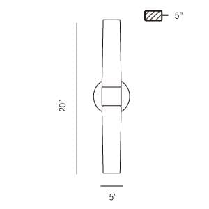 Vesper 2-Light Wall Sconce 23274-013 Eurofase Lighting - Bright Light Chandeliers