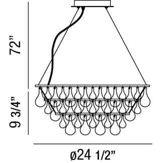 Canto 8-Light Chandelier 25689-013 Eurofase Lighting - Bright Light Chandeliers