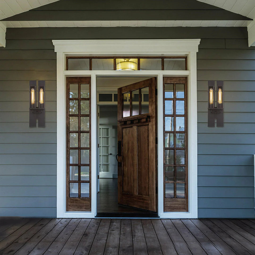 Muller 1-Light Outdoor Wall Sconce 28053-019 Eurofase Lighting - Bright Light Chandeliers