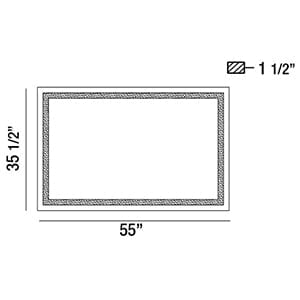 Mirror Rectangular Back-Lit LED Mirror 29107-018 Eurofase Lighting - Bright Light Chandeliers
