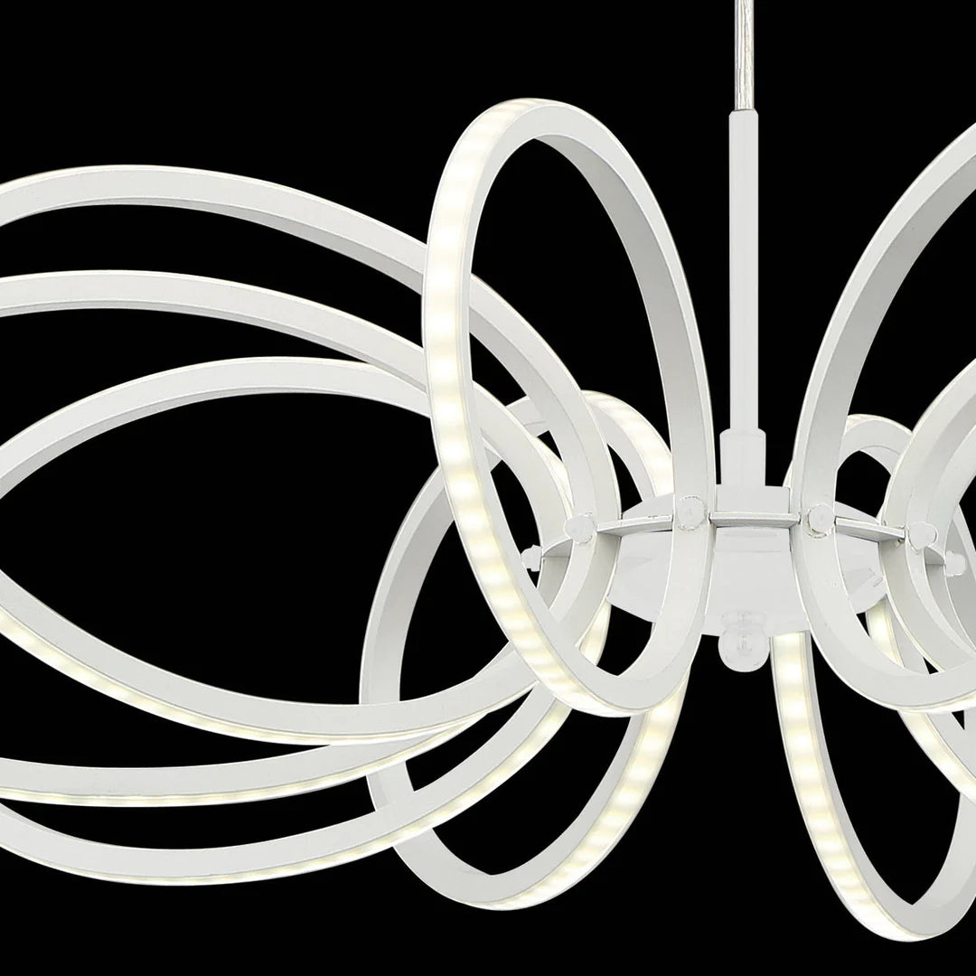 Tela 10-Light LED Pendant 30039-018 Eurofase Lighting - Bright Light Chandeliers