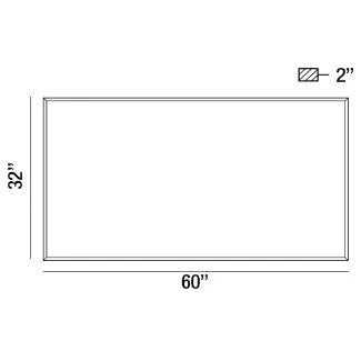Mirror Large Rectangular Edge-Lit LED Mirror 31480-017 Eurofase Lighting - Bright Light Chandeliers