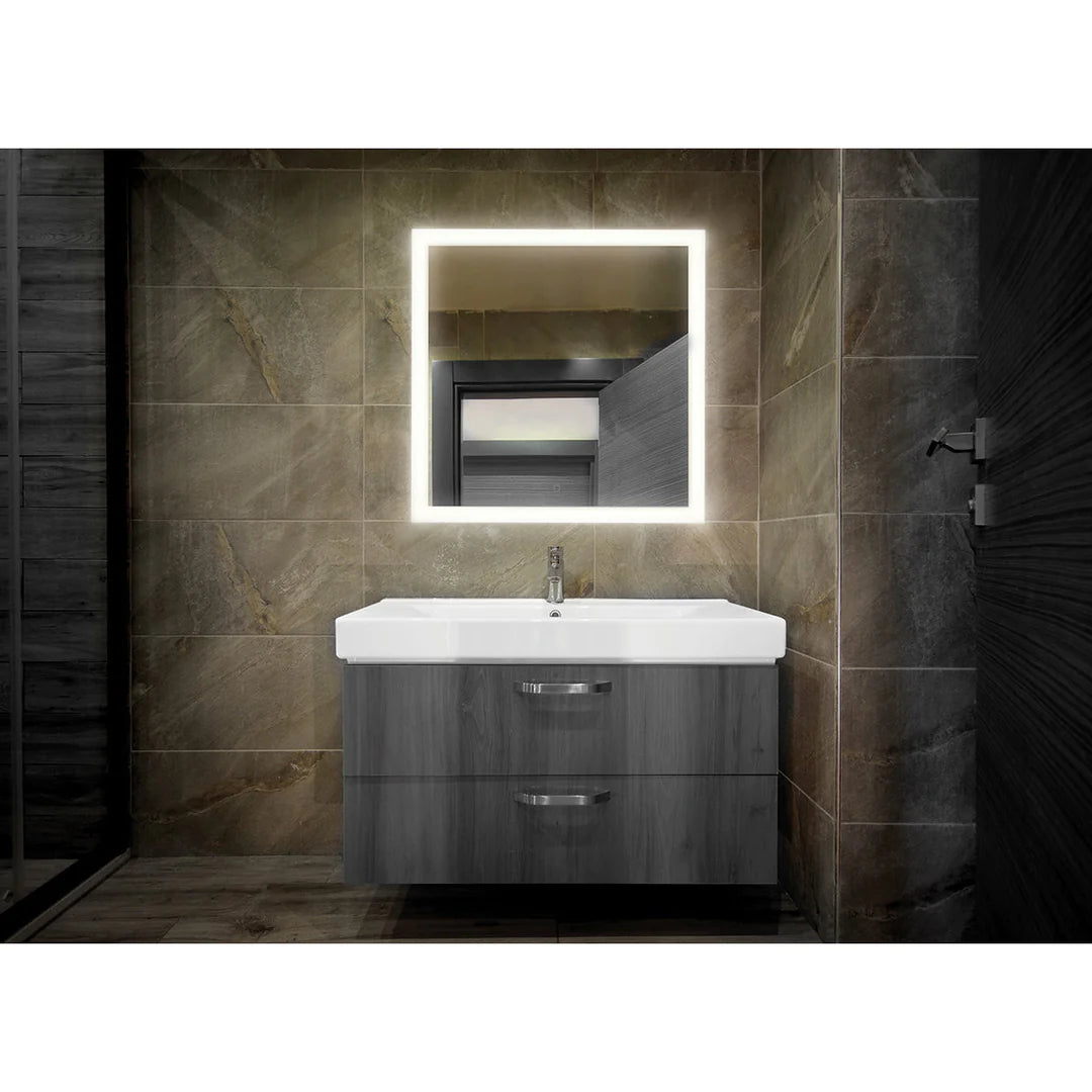 Mirror Square Edge-Lit LED Mirror 31482-015 Eurofase Lighting - Bright Light Chandeliers