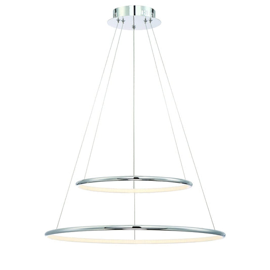 Valley Medium Two-Tier LED Pendant 31856-010 Eurofase Lighting - Bright Light Chandeliers