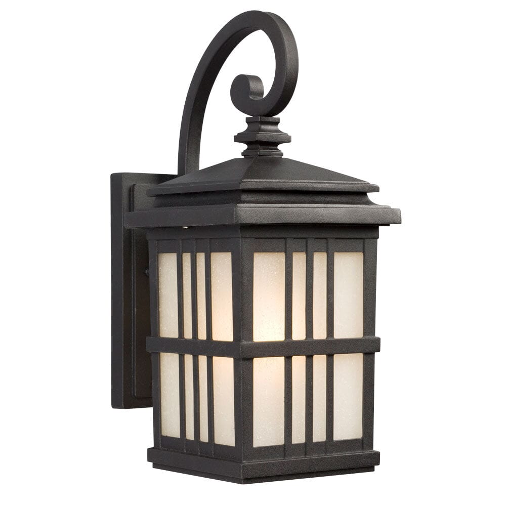 1-Light Outdoor Wall Mount Lantern 320440BK Galaxy Lighting - Bright Light Chandeliers