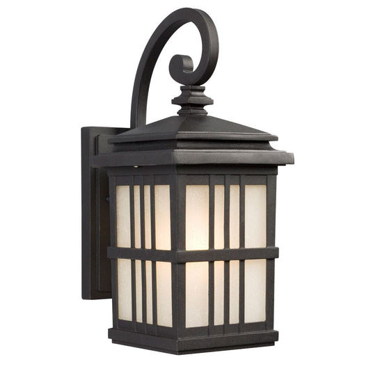 1-Light Outdoor Wall Mount Lantern 320440BK Galaxy Lighting - Bright Light Chandeliers