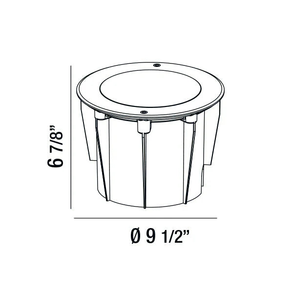 Outdoor Round LED Inground 32188-011 Eurofase Lighting - Bright Light Chandeliers