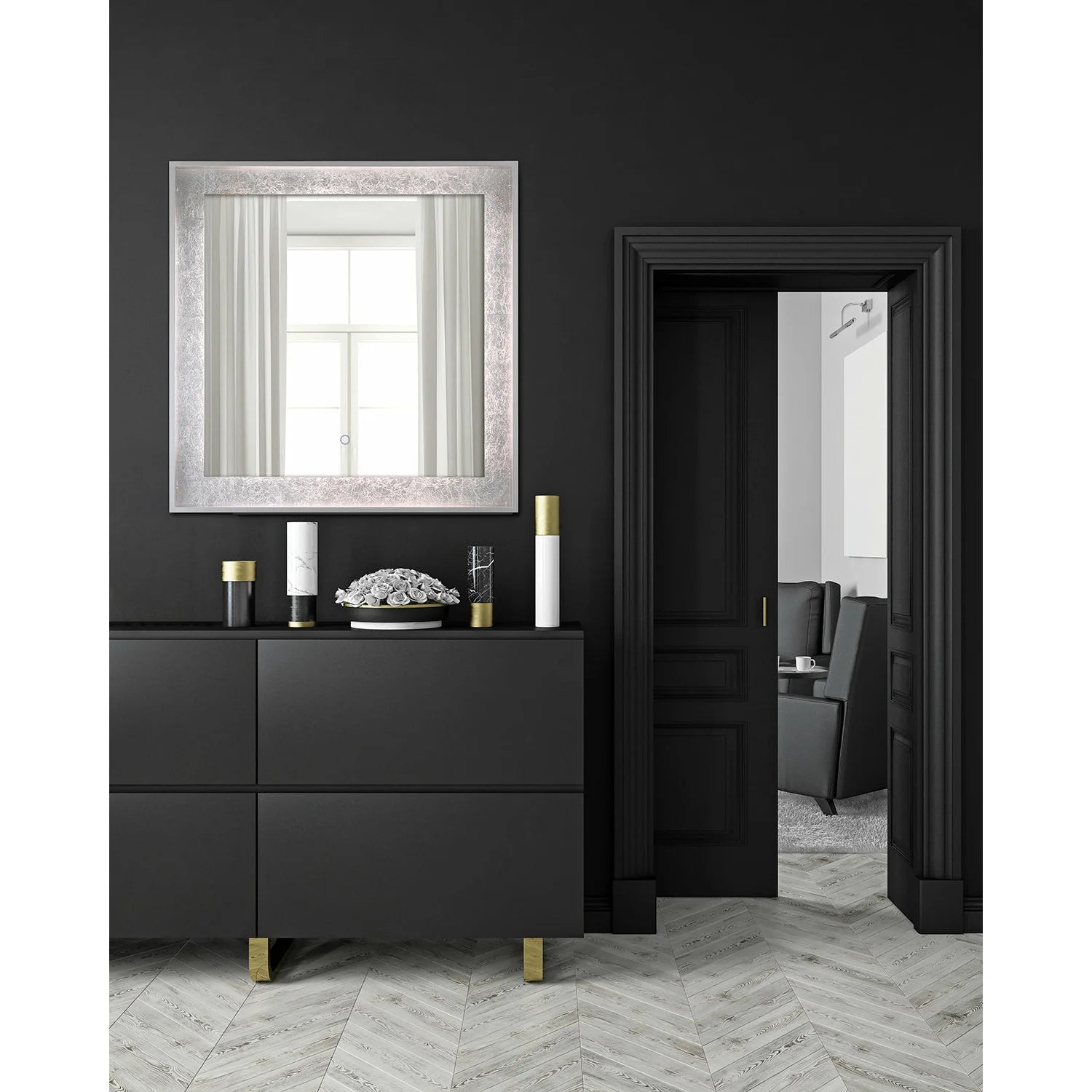Square Edge-Lit LED  Mirror 33831-015 Eurofase Lighting - Bright Light Chandeliers