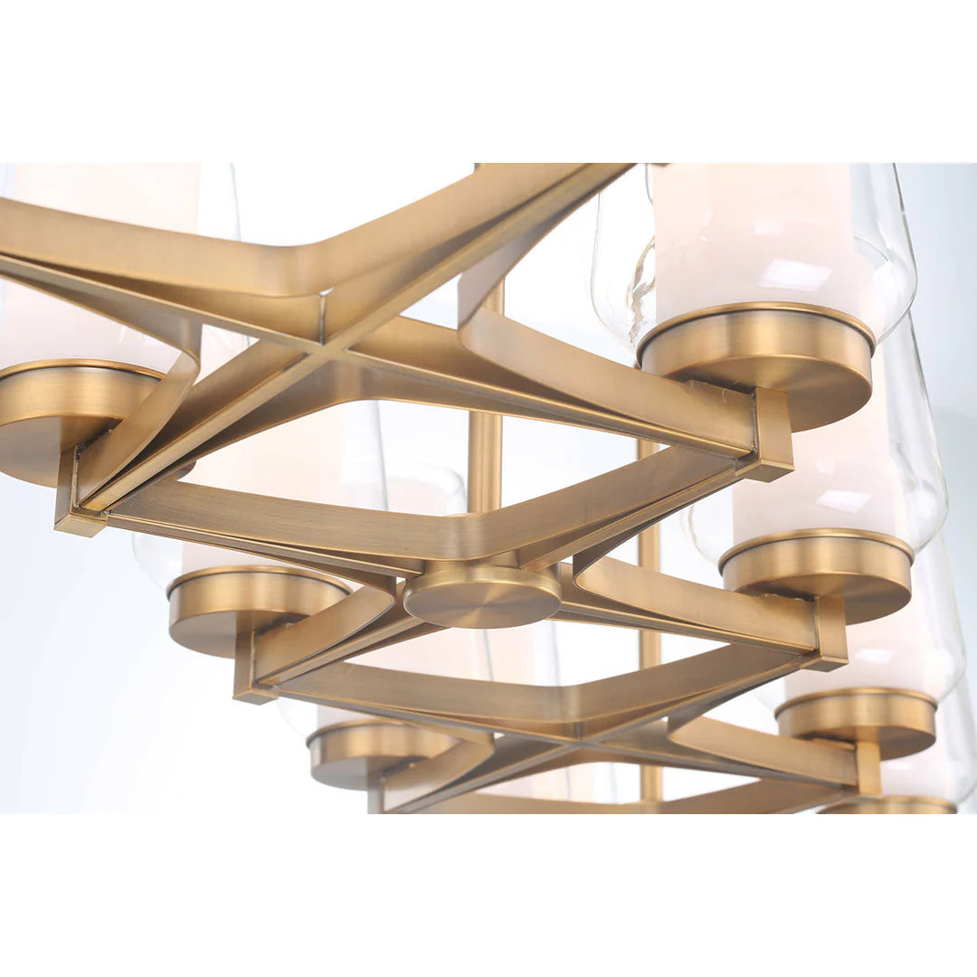 Manchester 8-Light Linear Chandelier 34095-010 Eurofase Lighting - Bright Light Chandeliers