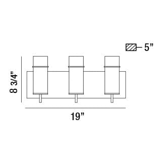 Pista 3-Light Bathbar 34134-016 Eurofase Lighting - Bright Light Chandeliers