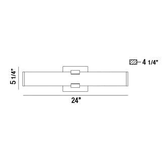 Nozza Medium LED Wall Sconce 34147-016 Eurofase Lighting - Bright Light Chandeliers