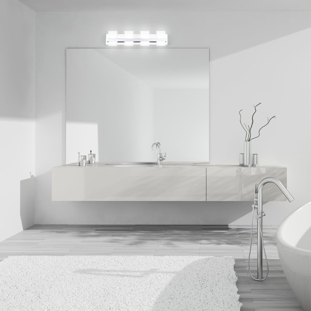 Cambridge 4-Light LED Bathbar 35656-012 Eurofase Lighting - Bright Light Chandeliers