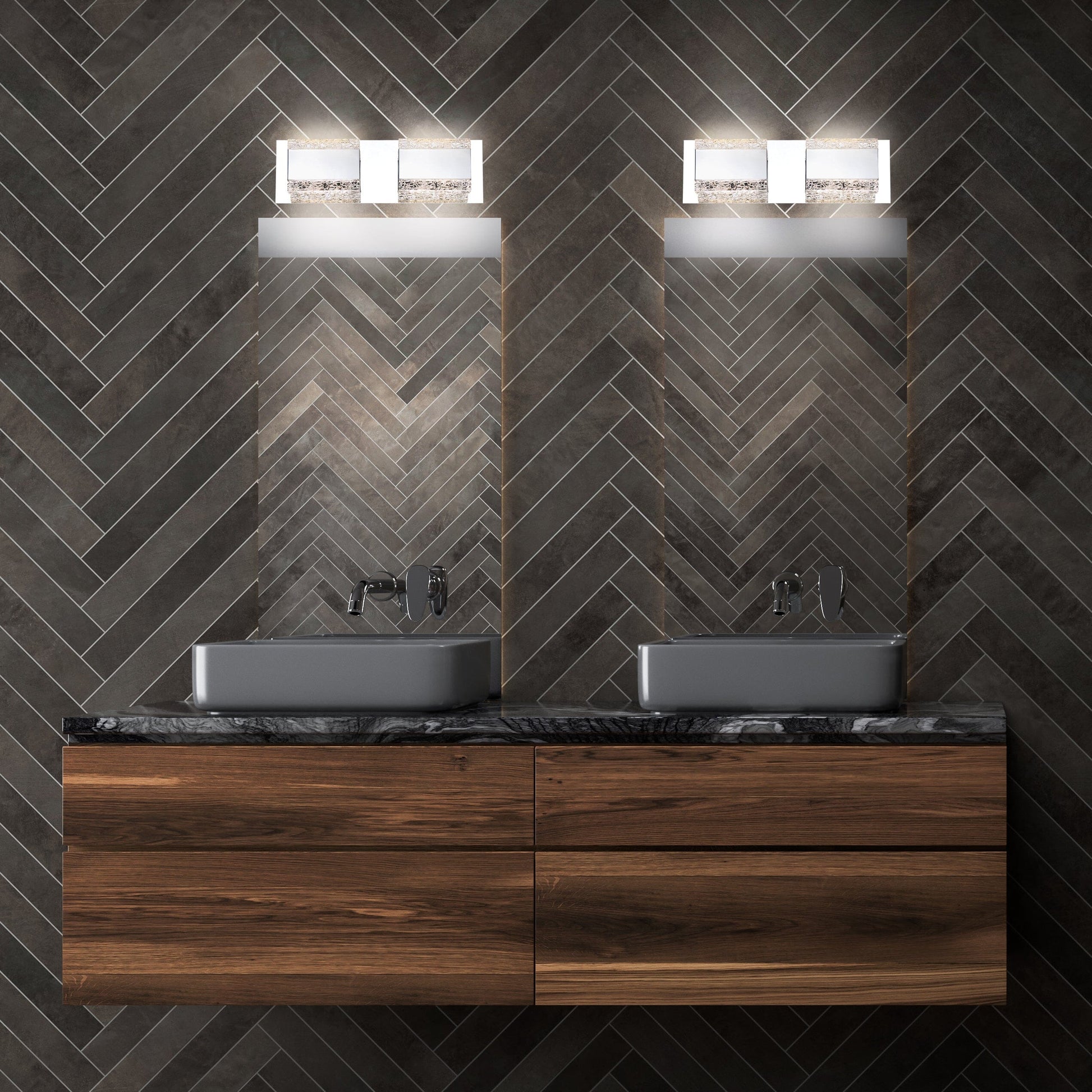 Nelson 2-Light LED Bathbar 35697-015 Eurofase Lighting - Bright Light Chandeliers