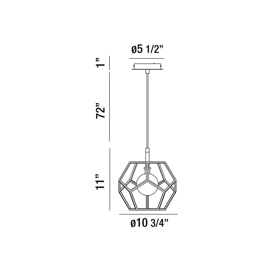 Norway 1-Light LED Pendant 35902-010 Eurofase Lighting - Bright Light Chandeliers