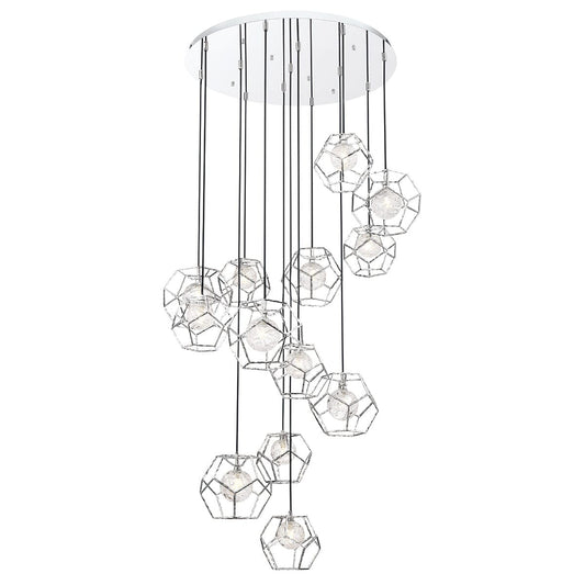 Norway 13-Light LED Chandelier 35904-014 Eurofase Lighting - Bright Light Chandeliers