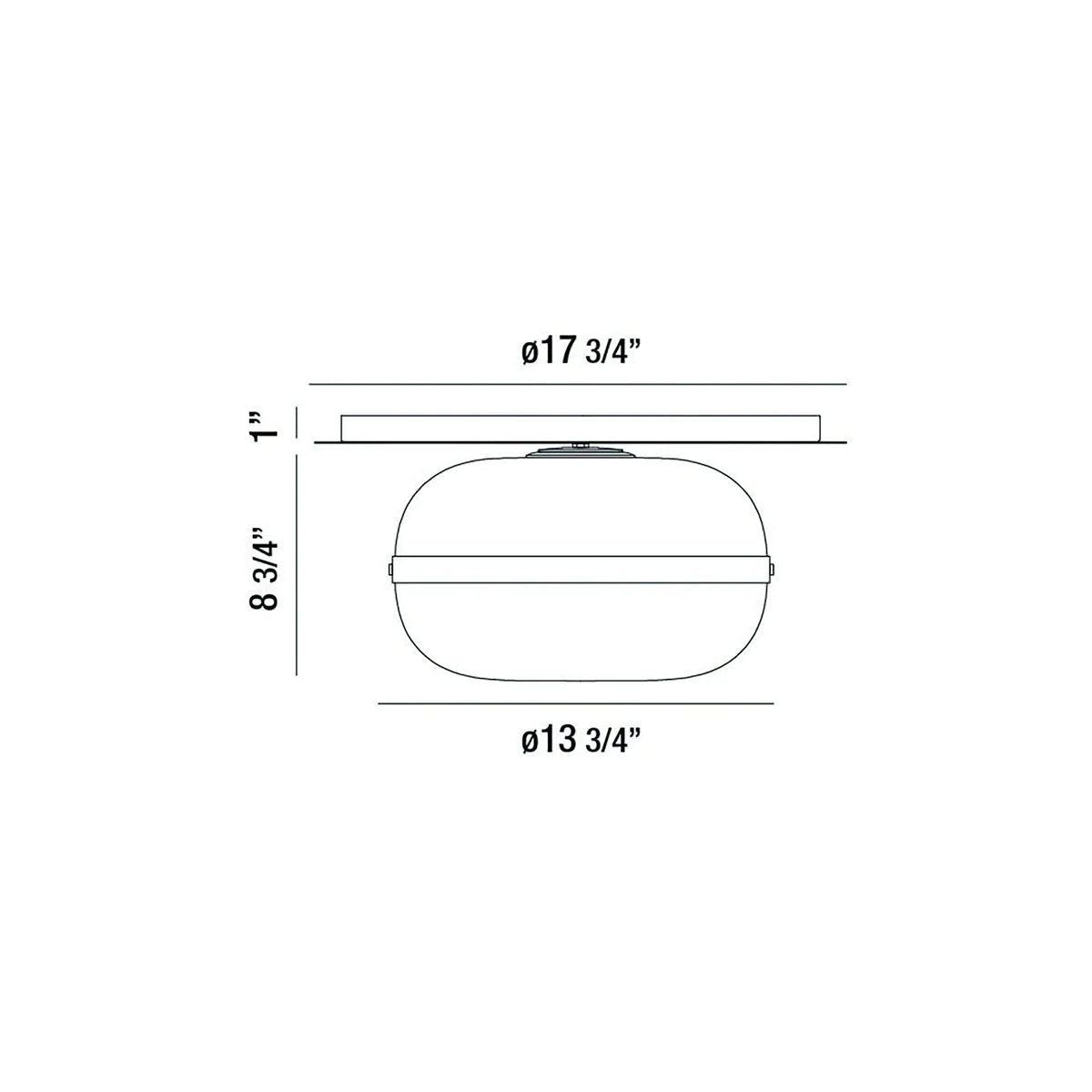 Nottingham 1-Light Medium Ceiling Flushmount 37087-012 Eurofase Lighting - Bright Light Chandeliers