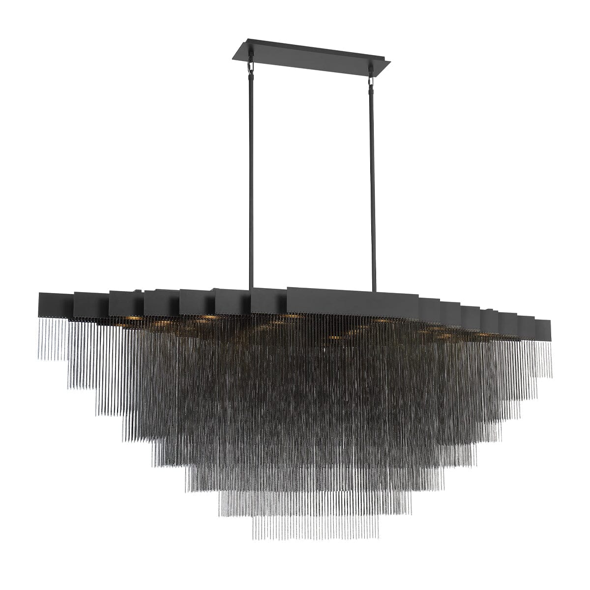 Bloomfield 28-Light Oval LED Chandelier 37097-011 Eurofase Lighting - Bright Light Chandeliers