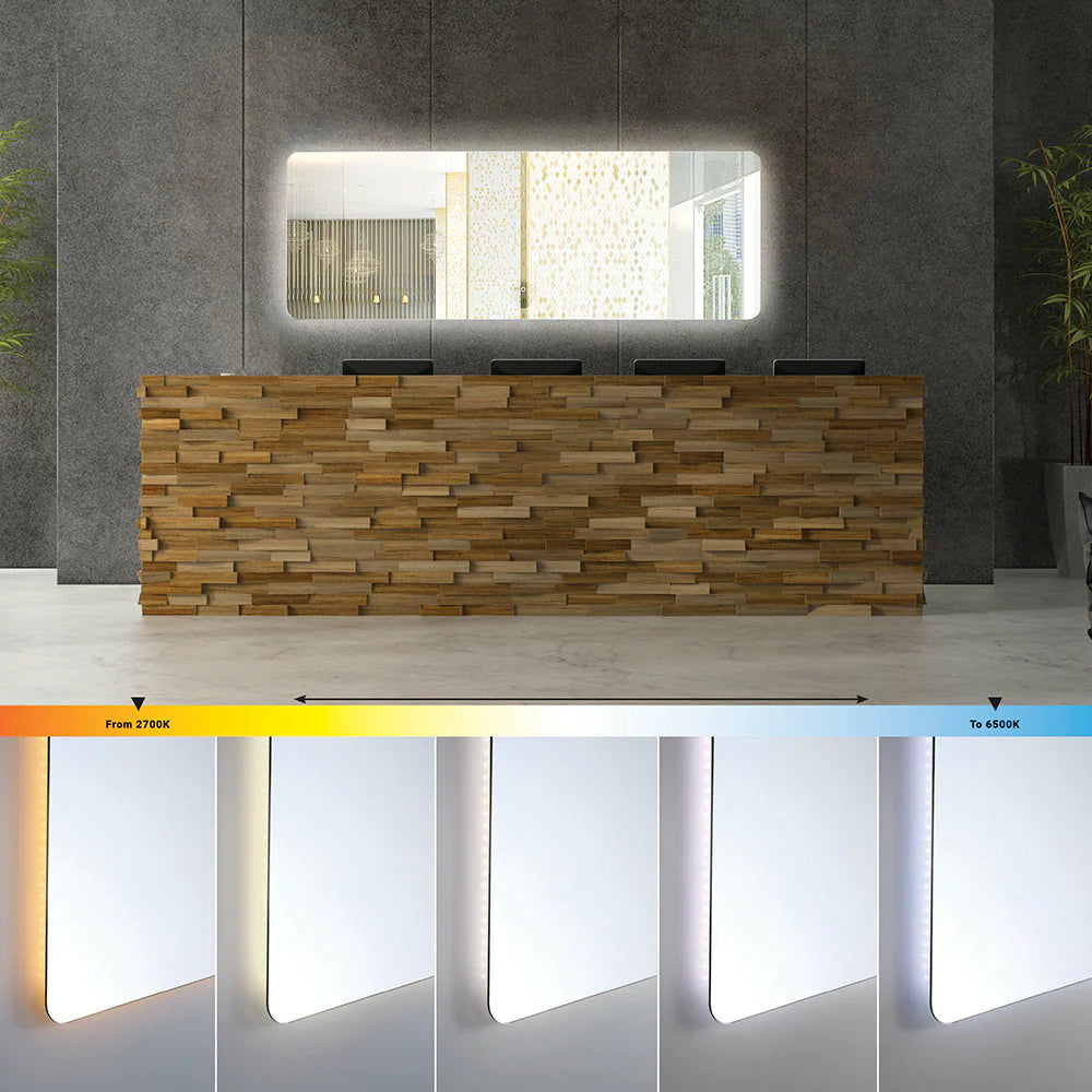 Rectangular Back-Lit LED Mirror 37142-018 Eurofase Lighting - Bright Light Chandeliers