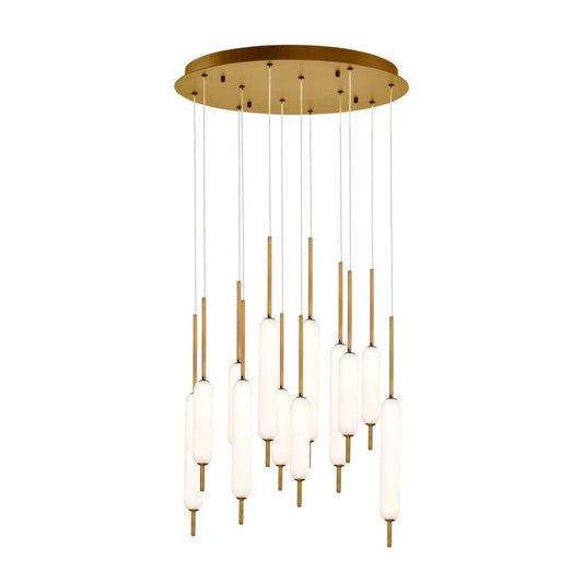 Cumberland 12-Light Round LED Chandelier 37235-017 Eurofase Lighting - Bright Light Chandeliers