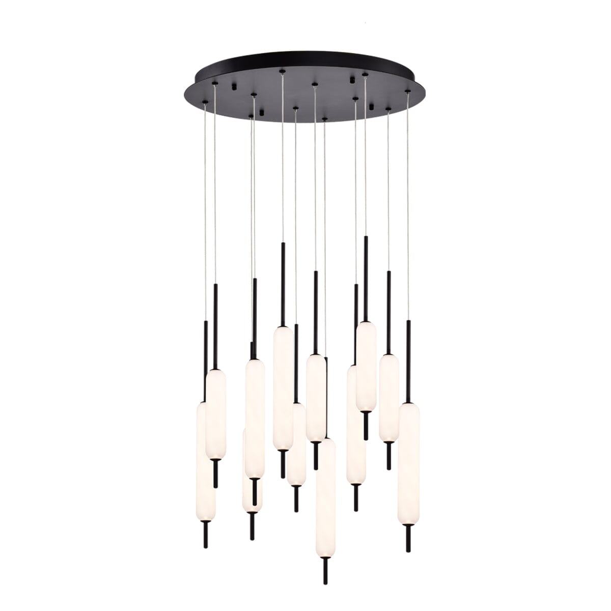 Cumberland 12-Light Round LED Chandelier 37235-017 Eurofase Lighting - Bright Light Chandeliers
