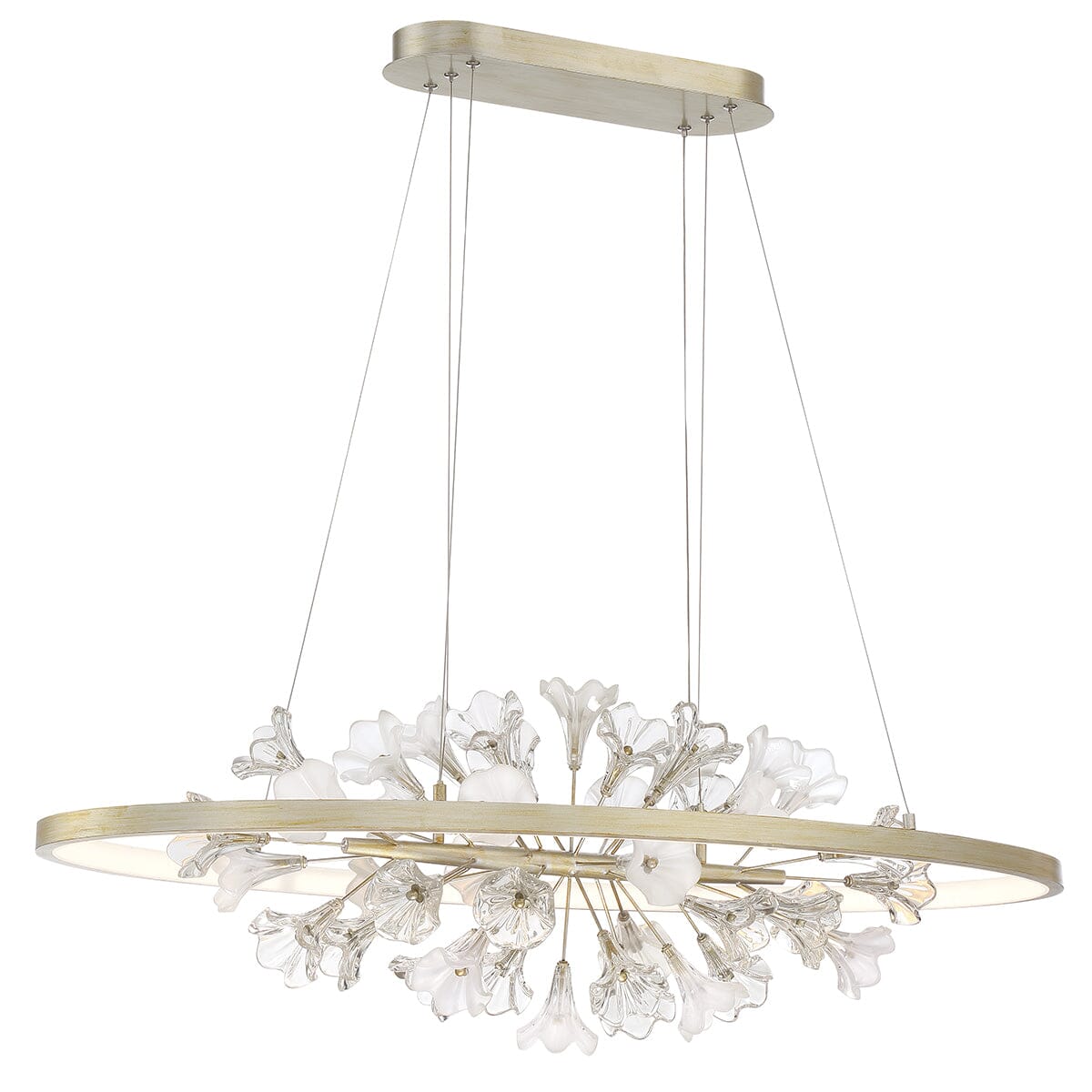 Clayton LED Oval Chandelier 37344-016 Eurofase Lighting - Bright Light Chandeliers