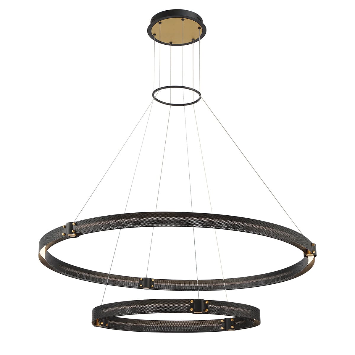 Admiral 2-Tier Medium Small LED Chandelier 37385-019 Eurofase Lighting - Bright Light Chandeliers