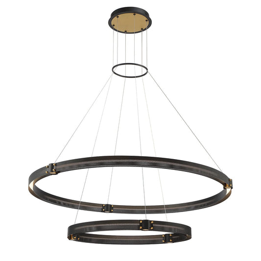 Admiral 2-Tier Medium Small LED Chandelier 37385-019 Eurofase Lighting - Bright Light Chandeliers