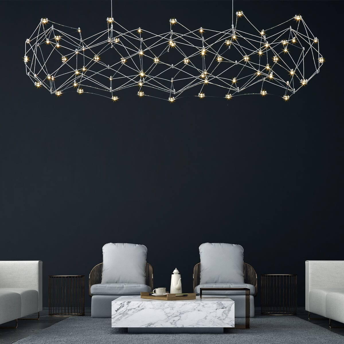 Leonardelli Large LED Chandelier 38036-019 Eurofase Lighting - Bright Light Chandeliers