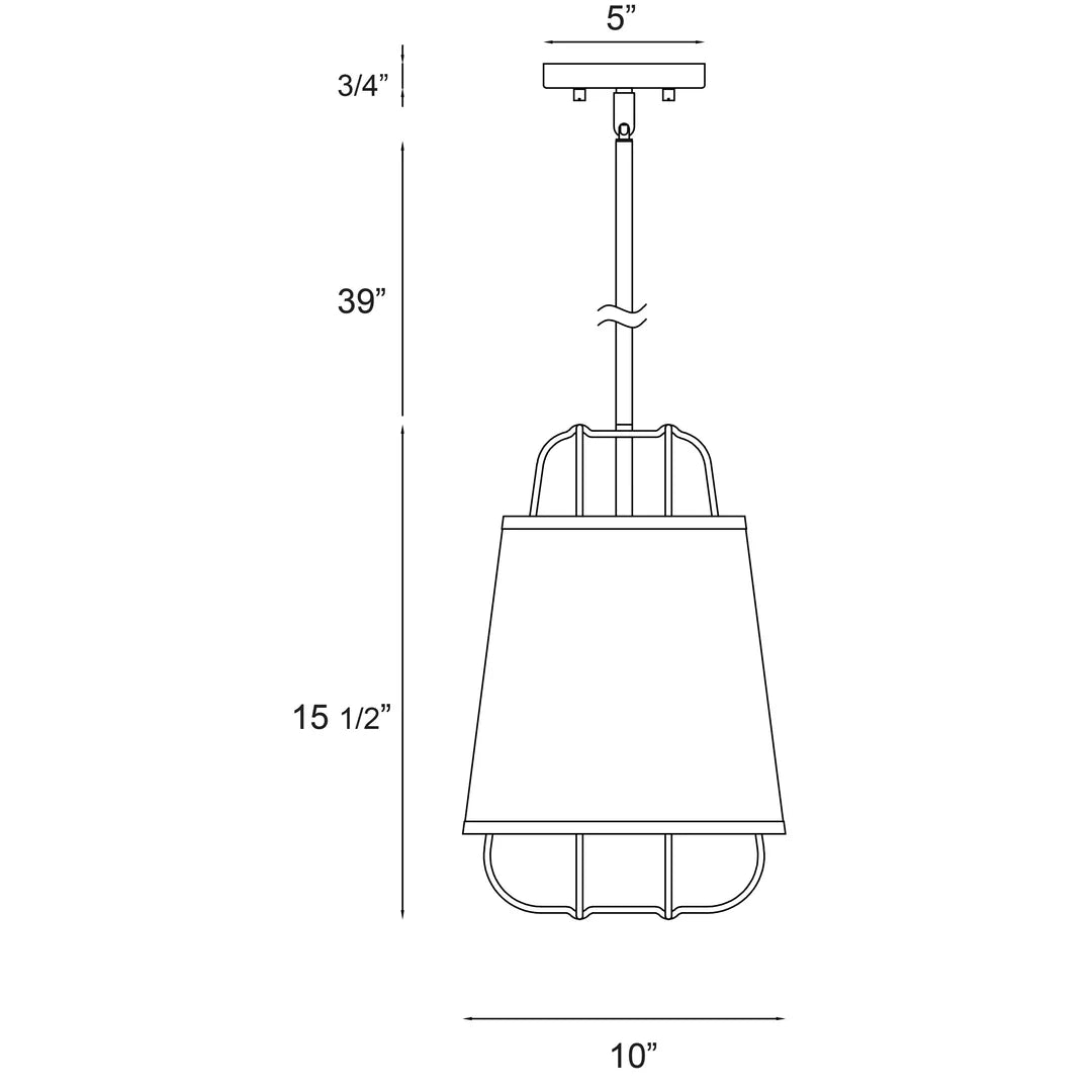 Tura 1 Light Pendant 38147-012 Eurofase Lighting - Bright Light Chandeliers