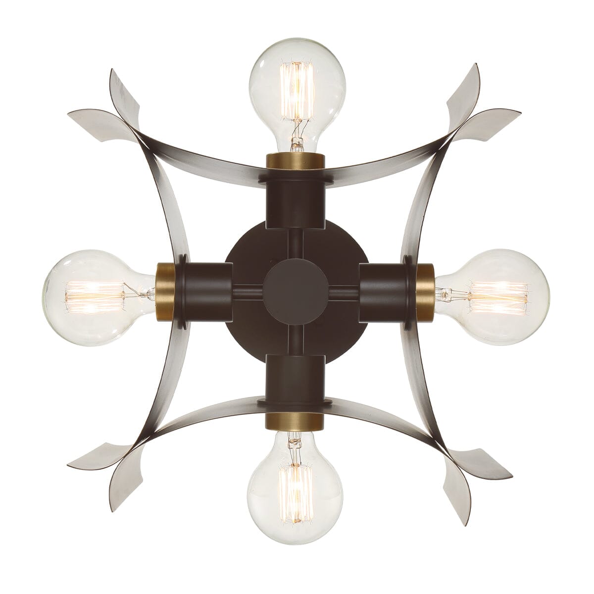 Metallo 4 Light Semi Flushmount 38154-010 Eurofase Lighting - Bright Light Chandeliers