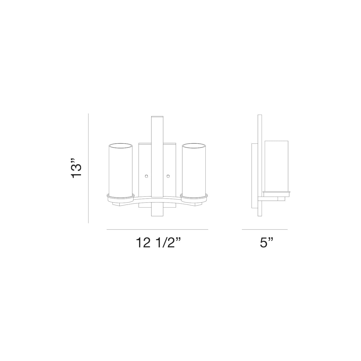 2 LIGHT WALL SCONCE 38223-013 Eurofase Lighting - Bright Light Chandeliers