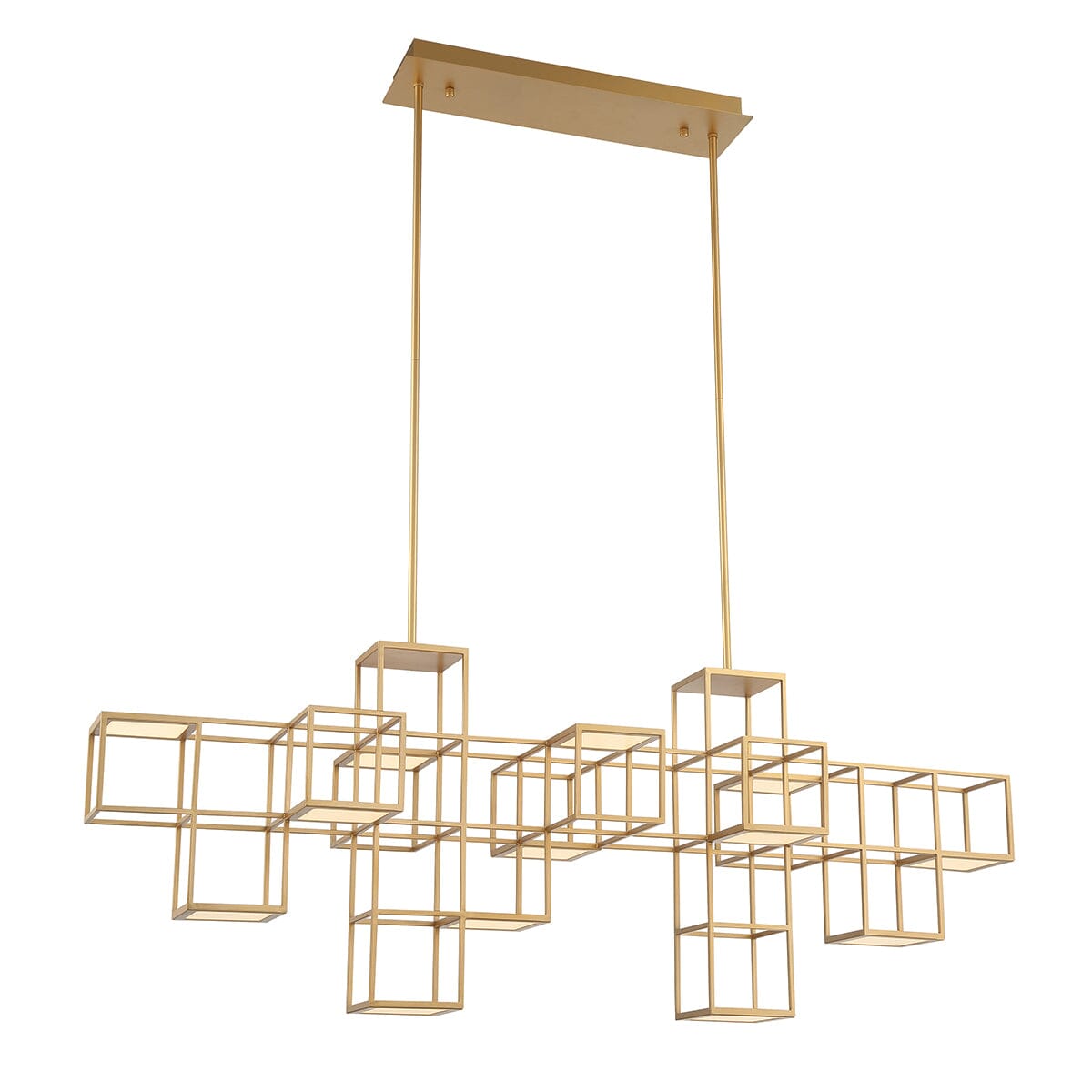 FERRO 13 LIGHT LINEAR LED CHANDELIER 38257-018 Eurofase Lighting - Bright Light Chandeliers