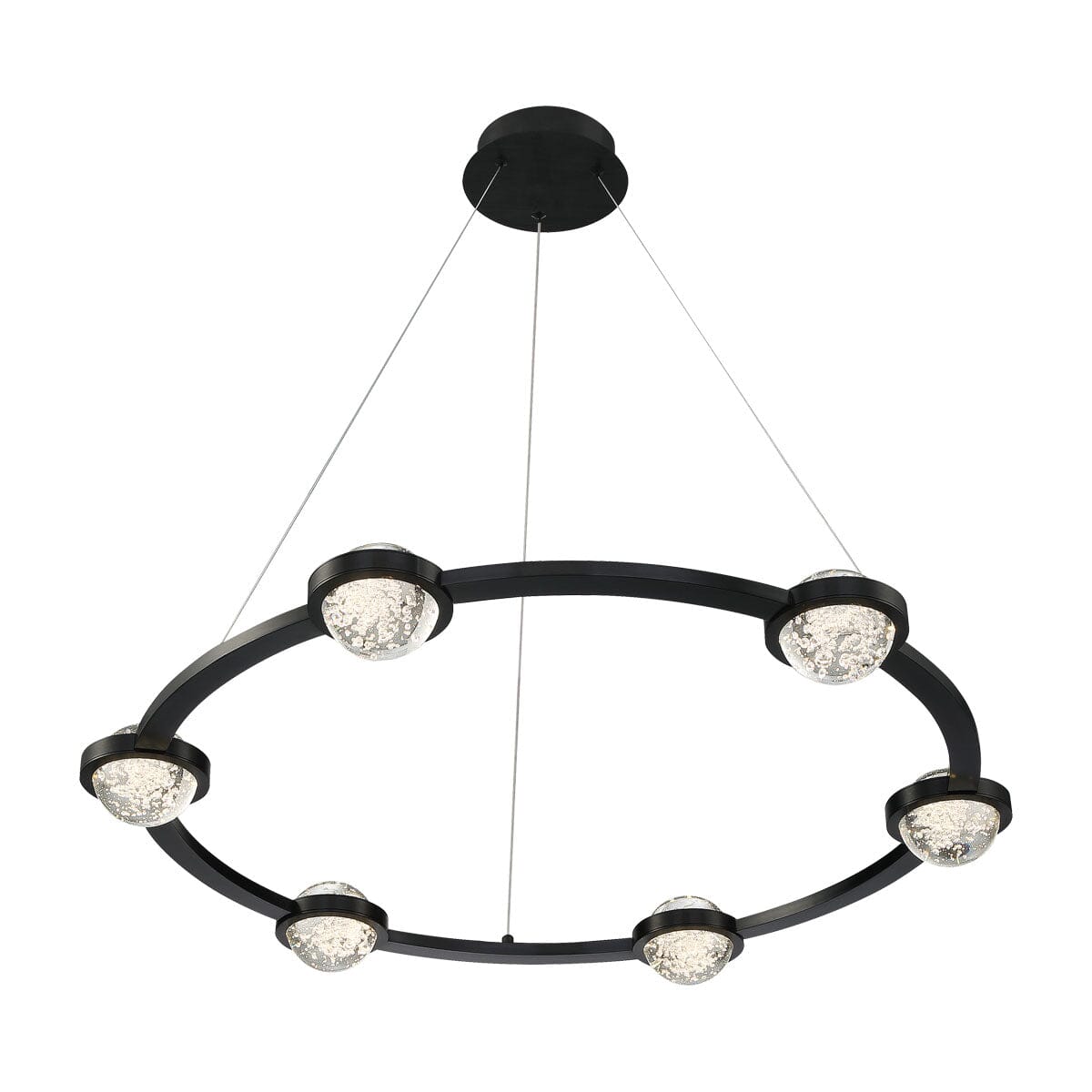 CIRCOLO 6LT LED CHANDELIER 39308-016 Eurofase Lighting - Bright Light Chandeliers