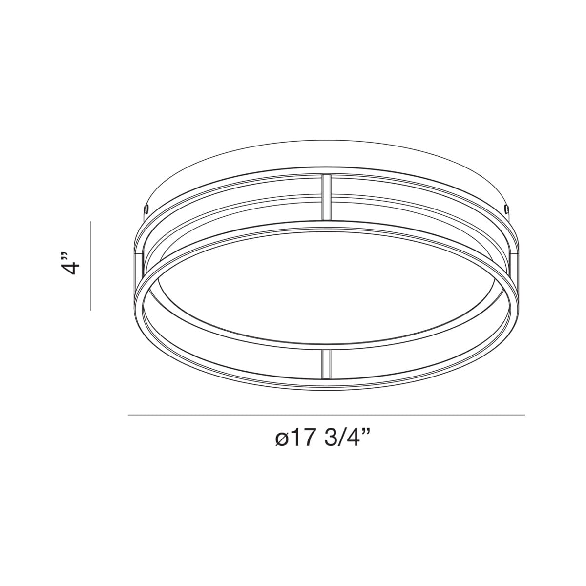 Grafice LG LED Flushmount 39408-013 Eurofase Lighting - Bright Light Chandeliers