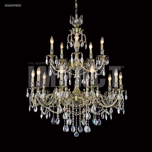 Brindisi 15 Arm Chandelier, 40620MB00 - Bright Light Chandeliers