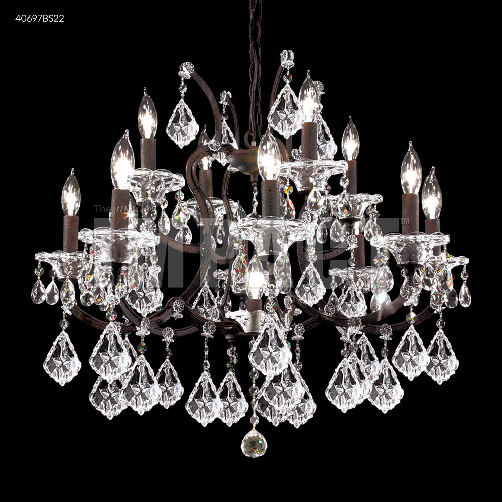 Cosenza 12 Arm Chandelier, 40697BS00 - Bright Light Chandeliers