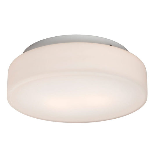 11-5/8" Flush Mount - White finish with White Glass 623532WH Galaxy Lighting - Bright Light Chandeliers