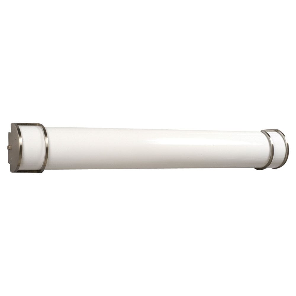 Bath & Vanity Light - in Brushed Nickel finish with Satin White Acrylic Lens (Fluorescent, 120V HPF, Electronic Ballast) 921236BN-HPF Galaxy Lighting - Bright Light Chandeliers