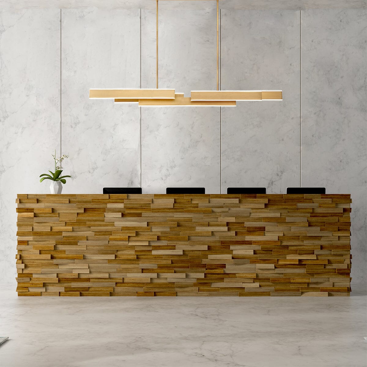 Cameno Large Linear LED Chandelier 37065-010 Eurofase Lighting - Bright Light Chandeliers