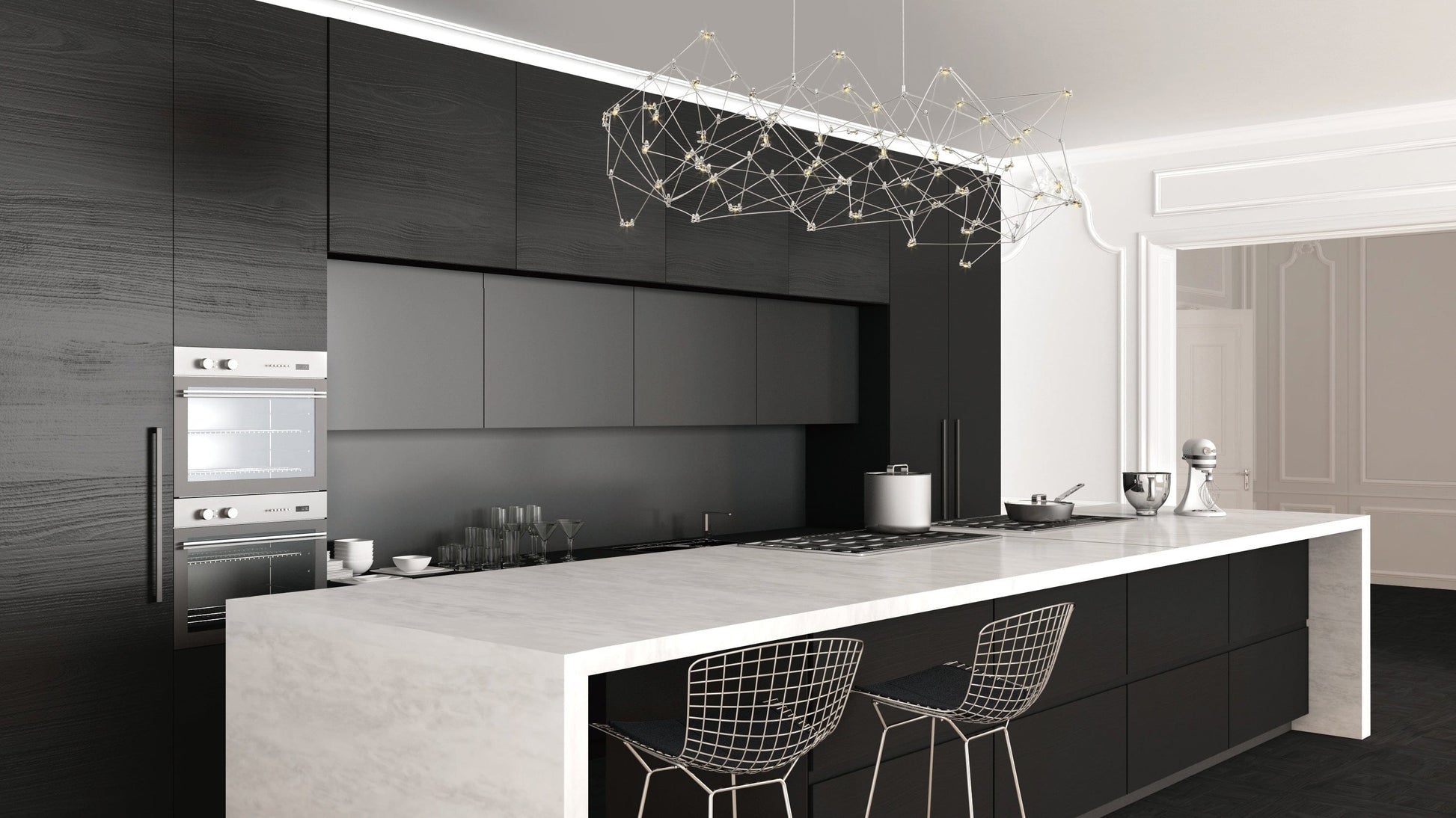 Leonardelli Medium LED Chandelier 38037-016 Eurofase Lighting - Bright Light Chandeliers