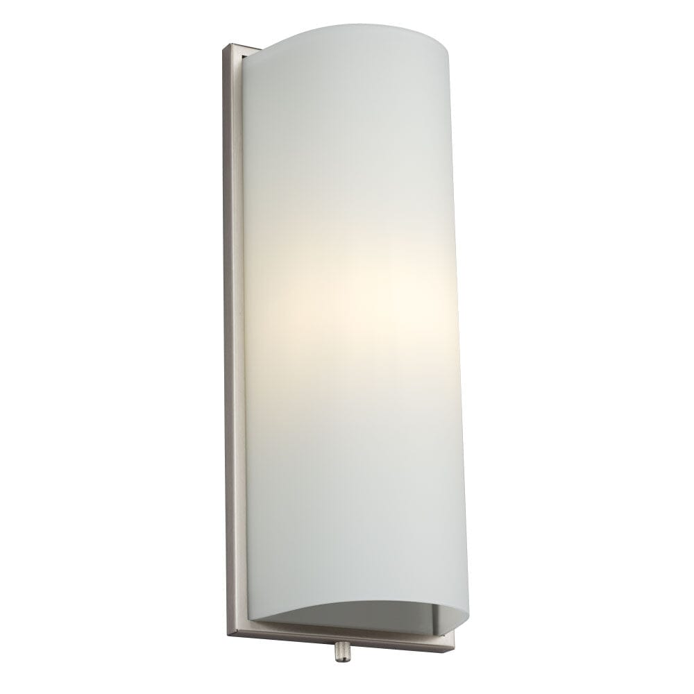 Wall Sconce - Brushed Nickel with Satin White Glass 213150BN Galaxy Lighting - Bright Light Chandeliers