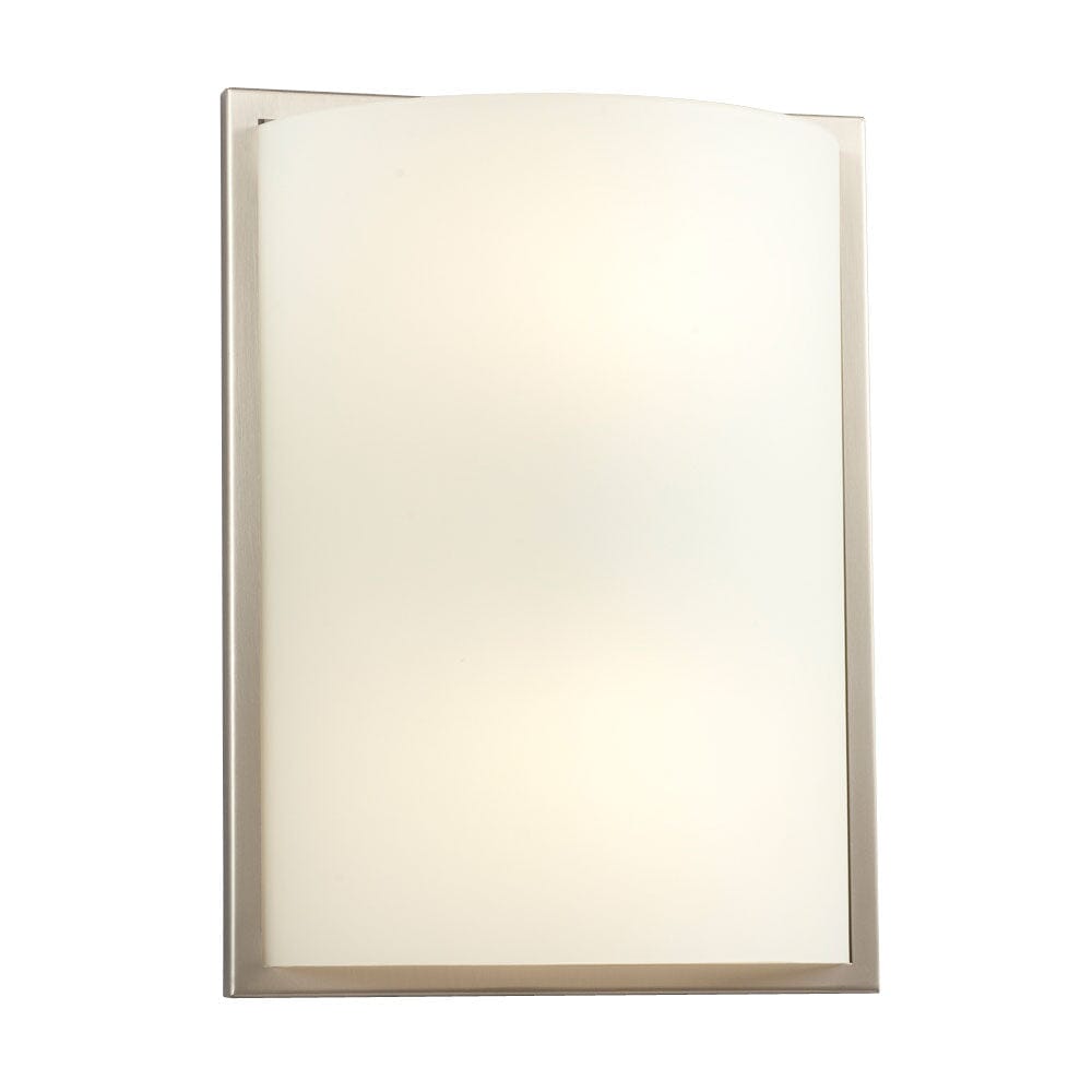 Wall Sconce - Brushed Nickel with Satin White Glass 213151BN Galaxy Lighting - Bright Light Chandeliers