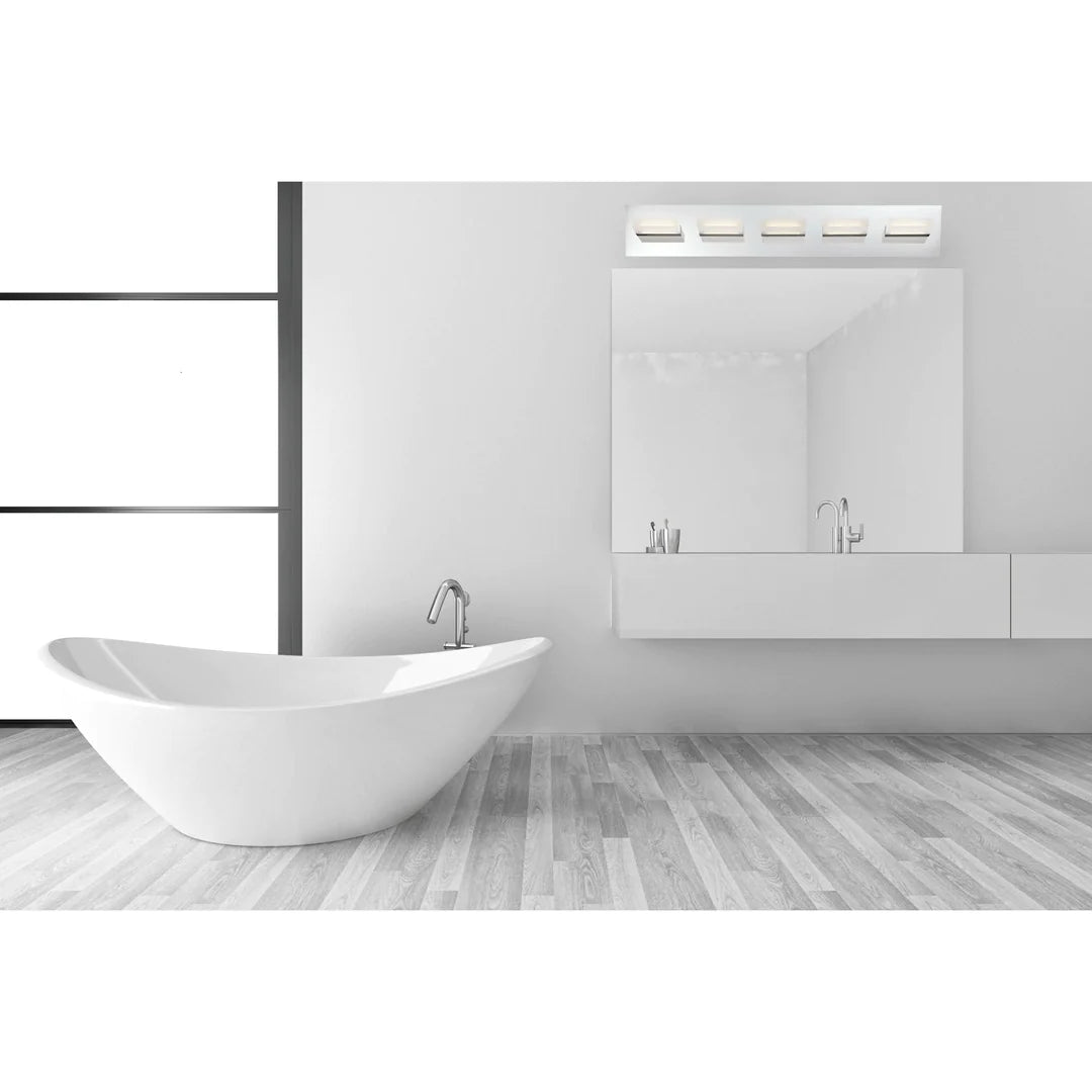 Olson 4-Light LED Bathbar 28021-018 Eurofase Lighting - Bright Light Chandeliers