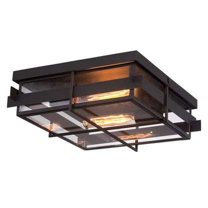 Muller 2-Light Outdoor Flushmount 28055-013 Eurofase Lighting - Bright Light Chandeliers