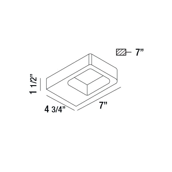 Staple Outdoor LED Wall Mount 28293-019 Eurofase Lighting - Bright Light Chandeliers