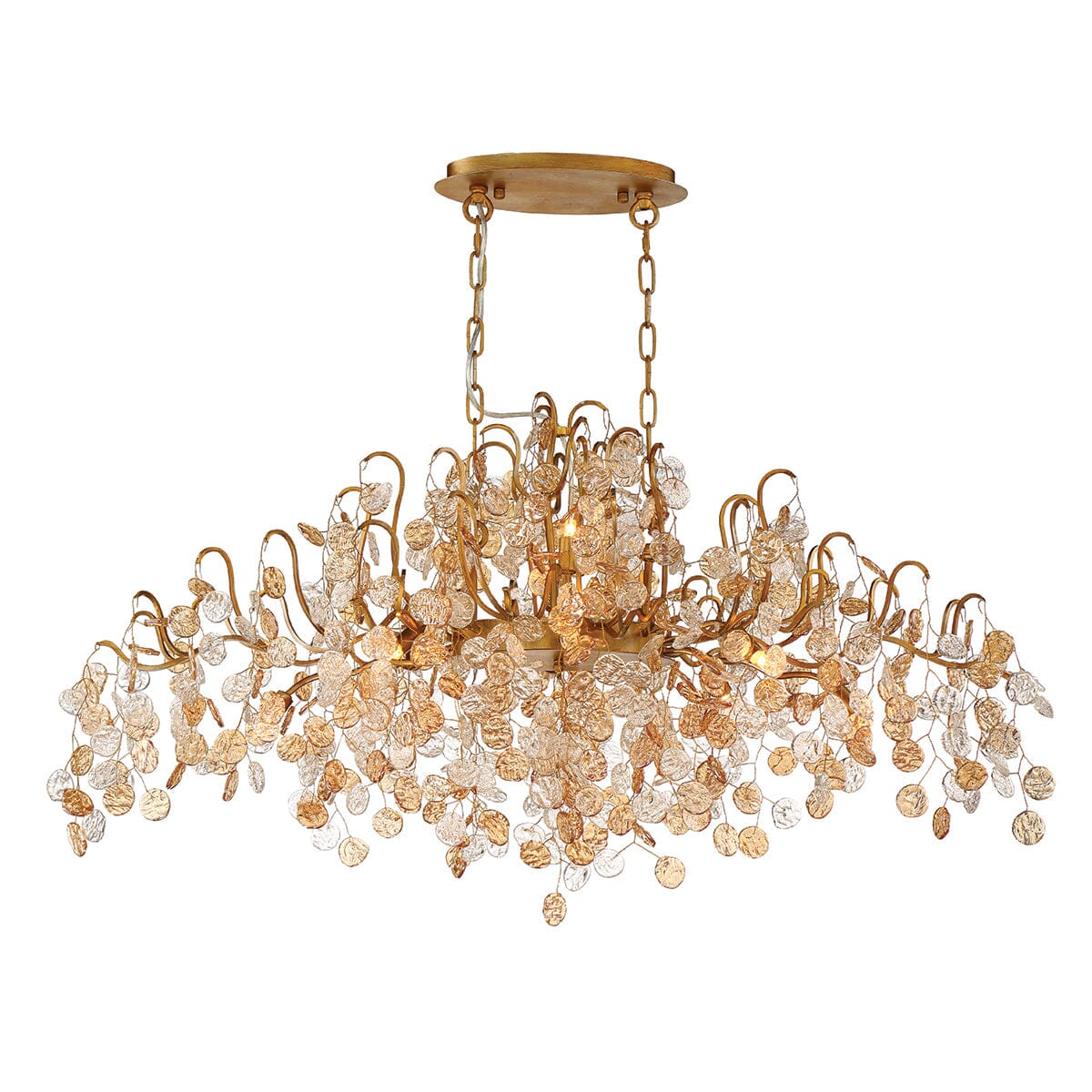 Campobasso 10-Light Oval Chandelier 29061-013 Eurofase Lighting - Bright Light Chandeliers