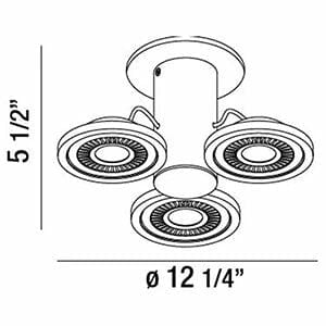 Vision 3-Light Track LED Surface 29486-014 Eurofase Lighting - Bright Light Chandeliers