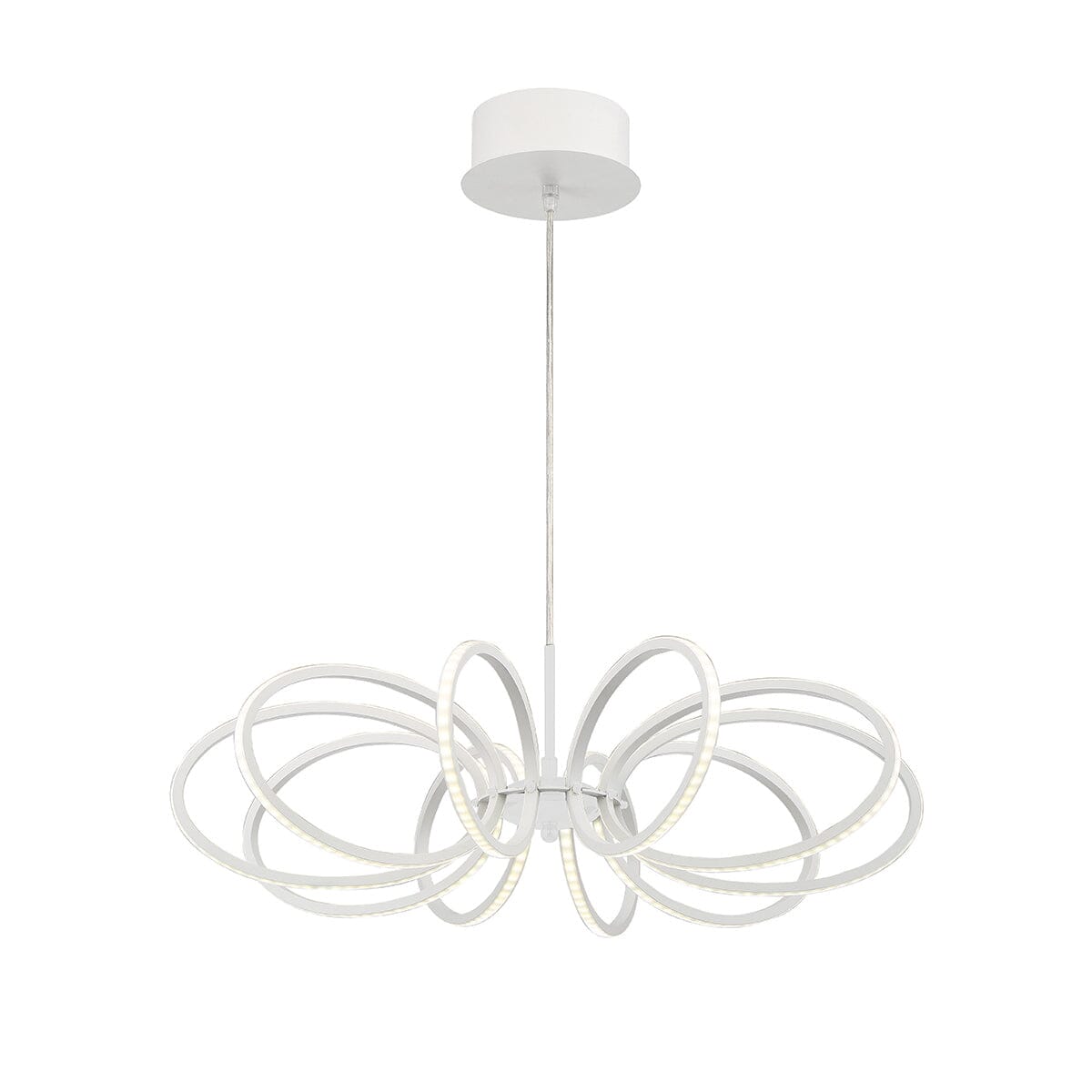 Tela 10-Light LED Pendant 30039-018 Eurofase Lighting - Bright Light Chandeliers