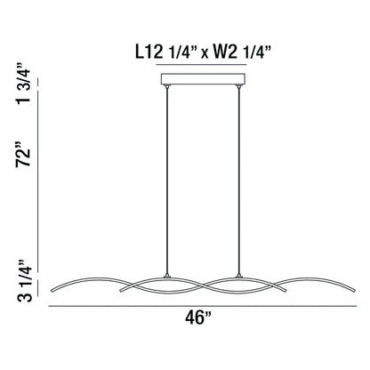 Sly 4-Light LED Pendant 30042-018 Eurofase Lighting - Bright Light Chandeliers