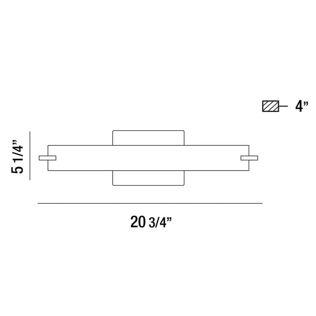 Zuma 1-Light LED Wall Sconce 30179-011 Eurofase Lighting - Bright Light Chandeliers